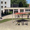 - Neues Sonnensegel auf dem Schulhof
